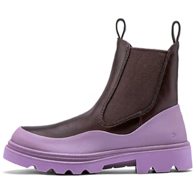 Ecco Short Chelsea Boots 4cm Women's Purple