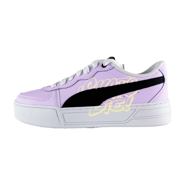 PUMA Skye Abrasion Resistant Low Top Skateboard Shoes Women's Purple
