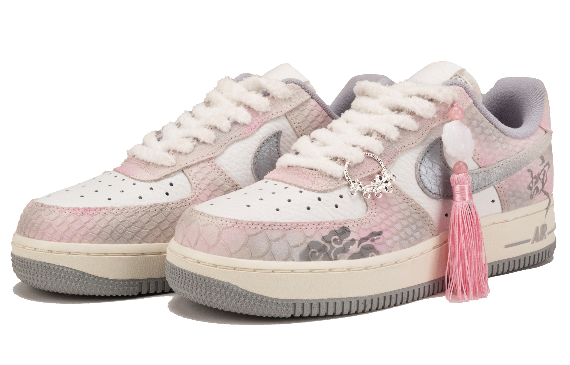 Nike Air Force 1 Wear-Resistant Low-Top Skateboard Shoes Women's Pink White купить в интернет-магазине Yoocart с быстрой доставкой по России.