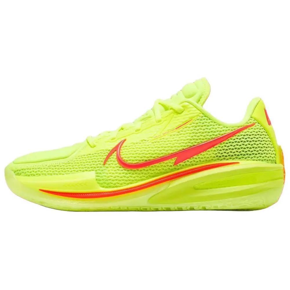 Nike Air Zoom G.T. Cut 1 Abrasion Resistant Breathable Low top Basketball Shoes Unisex Yellow