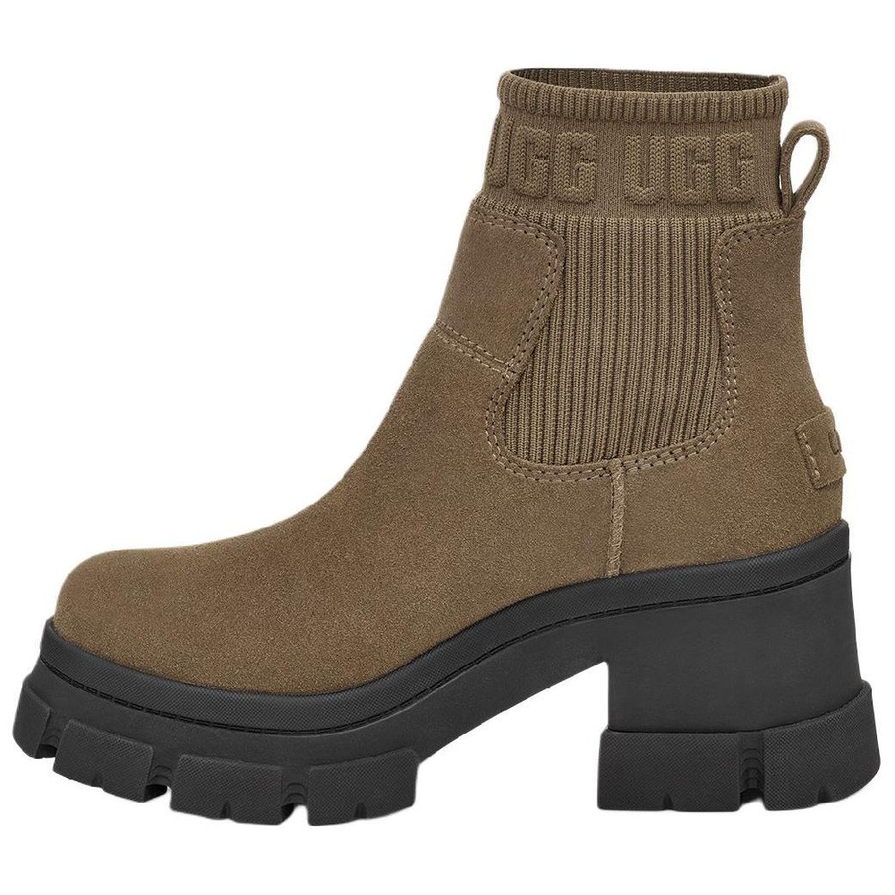 UGG Short Chelsea Boots 7.62cm Women's Walnut Wood Color