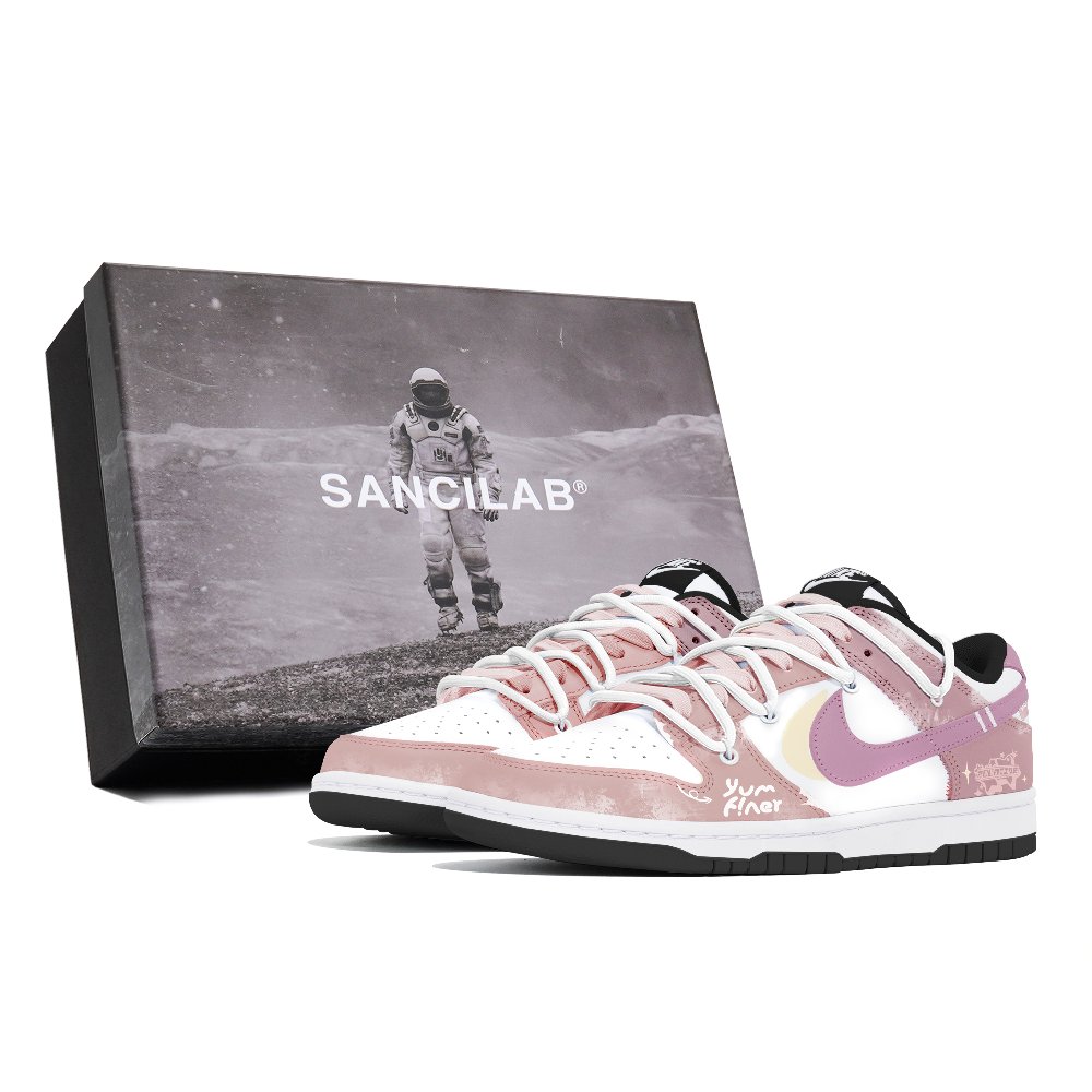 Nike Dunk Skateboard Shoes Unisex Low-Top Pink