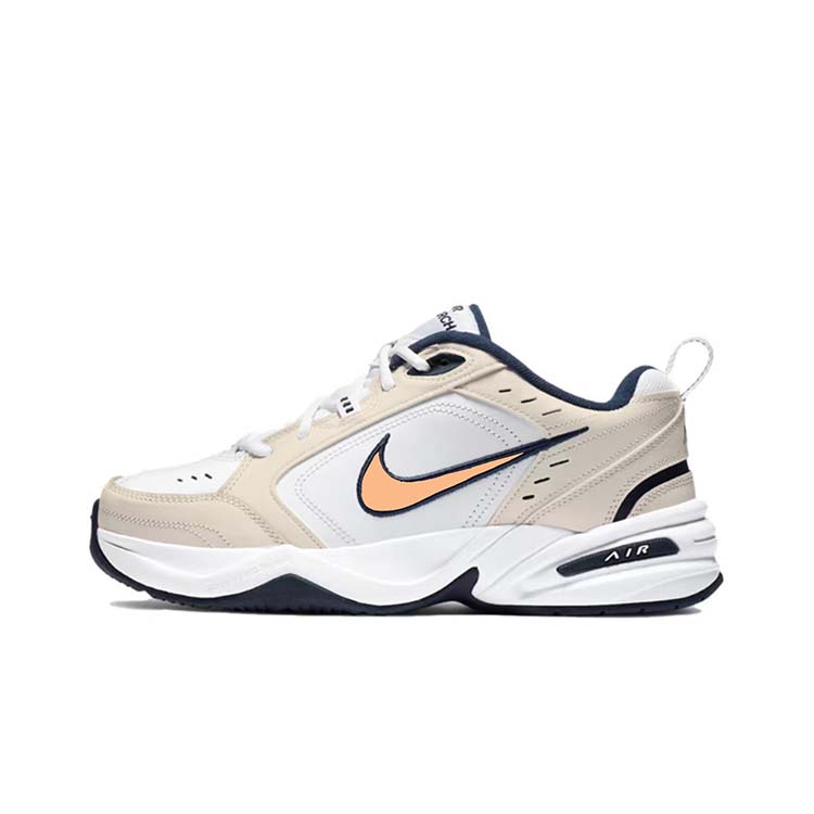 Nike Air Monarch 4 Slip-Resistant Low-Top Chunky Sneakers Unisex White