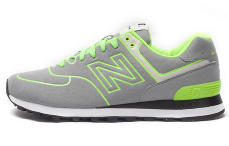 New Balance 574 Neon Lights Sneakers Grey/Green