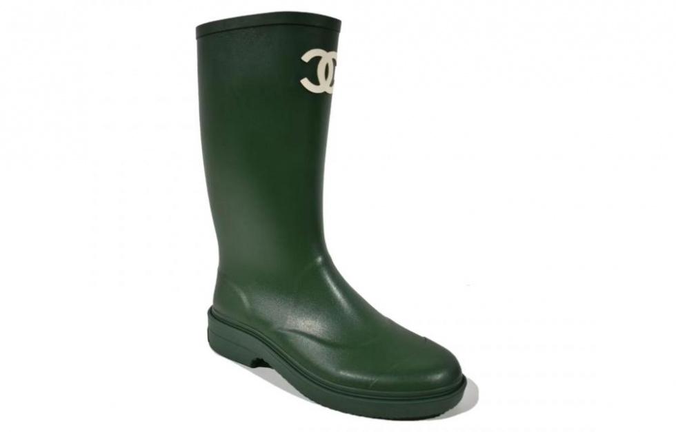 CHANEL Mid Calf Boots Women's Dark Green купить в интернет-магазине Yoocart с быстрой доставкой по России.