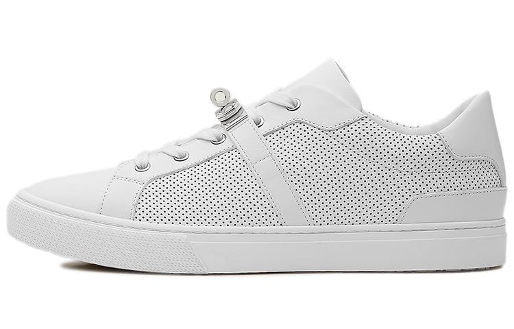 HERMES Day Low-Top Stylish Skateboarding Shoes Men's White