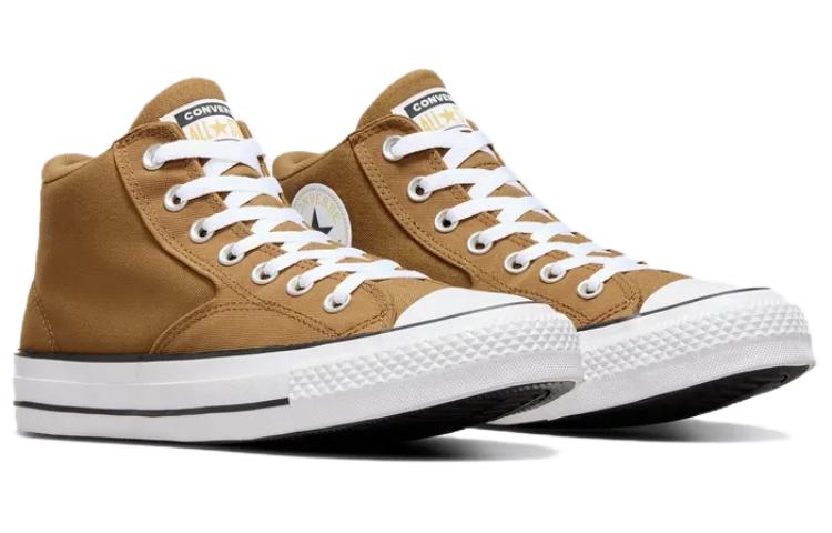 Converse All Star Malden Street Anti Slip Wear Resistant Mid Top Canvas Shoes Unisex Brown