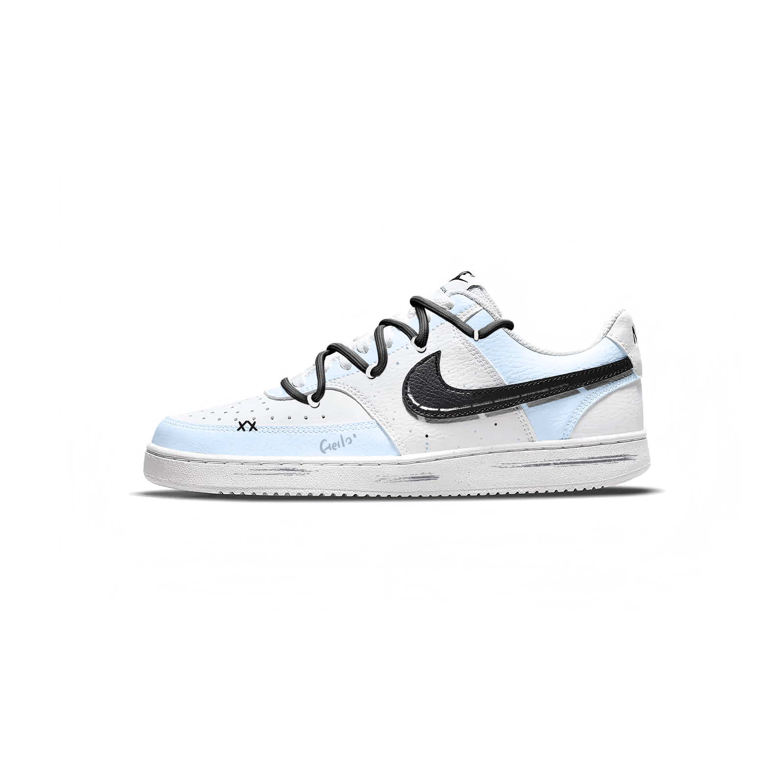Nike Court Vision 1 First Encounter Abrasion Resistant Slip Resistant Low top Skateboard Shoes Unisex