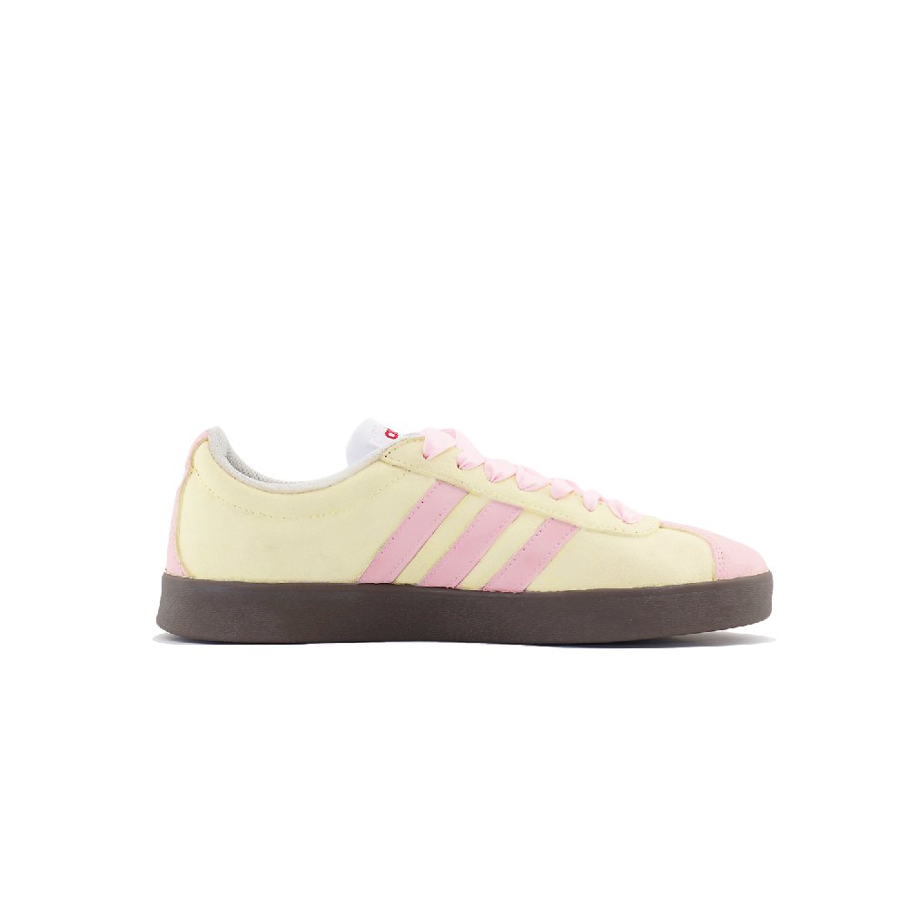 Adidas Neo VL Court Lifestyle Skateboard Shoes Unisex Low Top Light Yellow/Pink