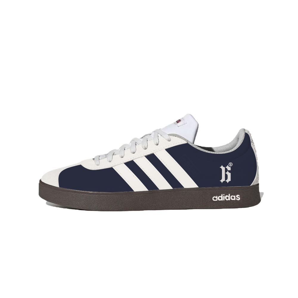Adidas VL COURT 2.0 Lemon Joy Cushioning, Wear Resistant Low Top Skateboard Shoes Unisex Blue White