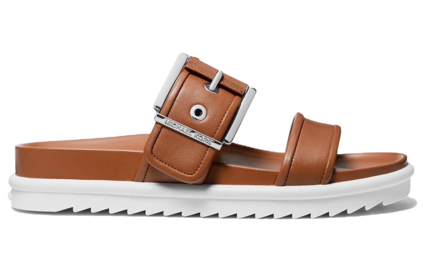 Michael Kors Buckled Leather Sandals