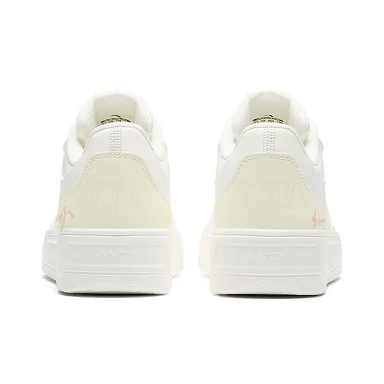 Anta Anti Slip And Wear Resistant Breathable Low Top Skateboard Shoes Unisex White Yellow купить в интернет-магазине Yoocart с быстрой доставкой по России.