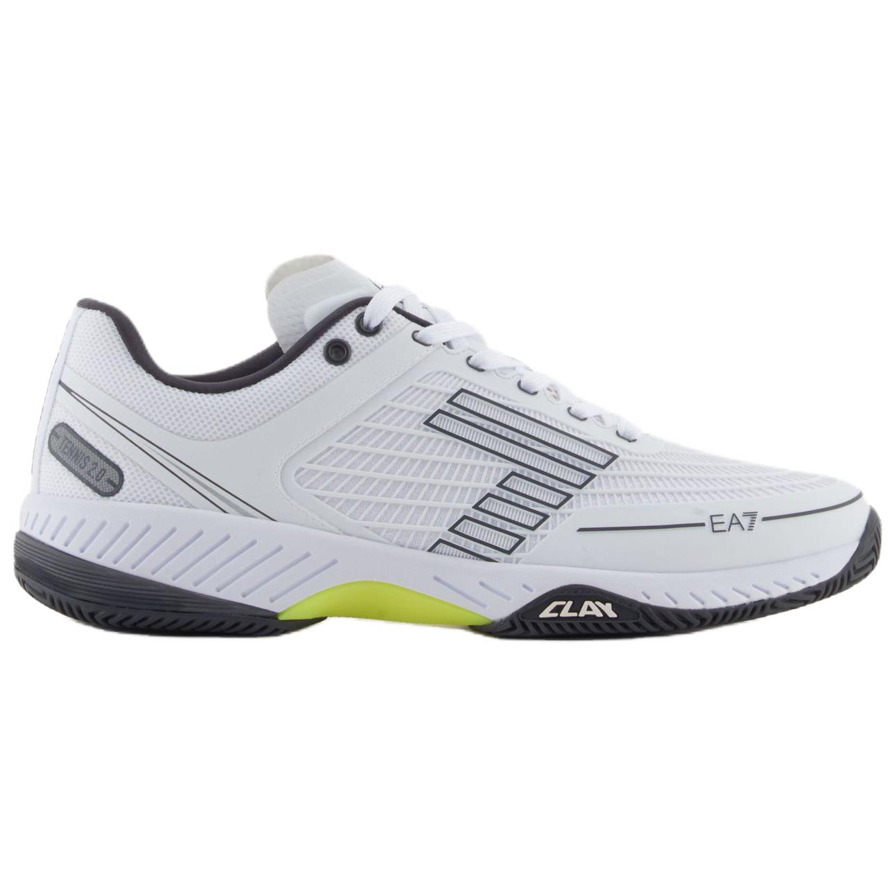 EMPORIO ARMANI EA7 Tennis Clay Low top Casual Shoes Unisex White