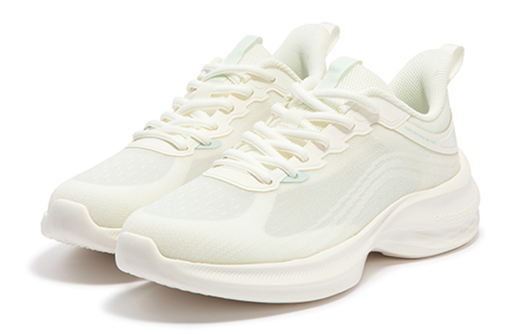 361° Slip Resistant, Abrasion Resistant, Breathable Low Top Running Shoes Women's White Blue