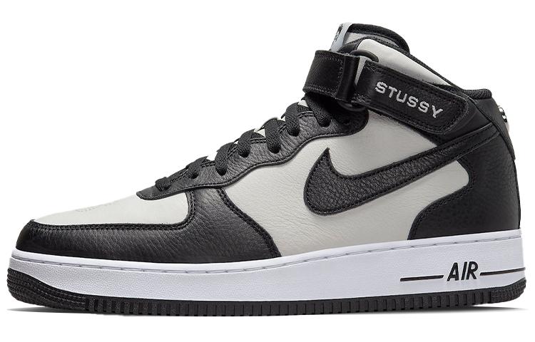 Nike X Stussy Air Force 1 Mid 'Black White'