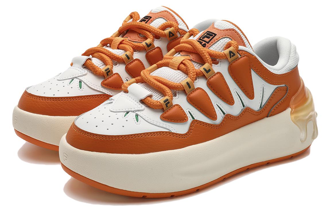 FILA CARROT 1 Carrot Shoes Cushioning, Wear Resistant Low top Skateboard Shoes Women's Orange White купить в интернет-магазине Yoocart с быстрой доставкой по России.