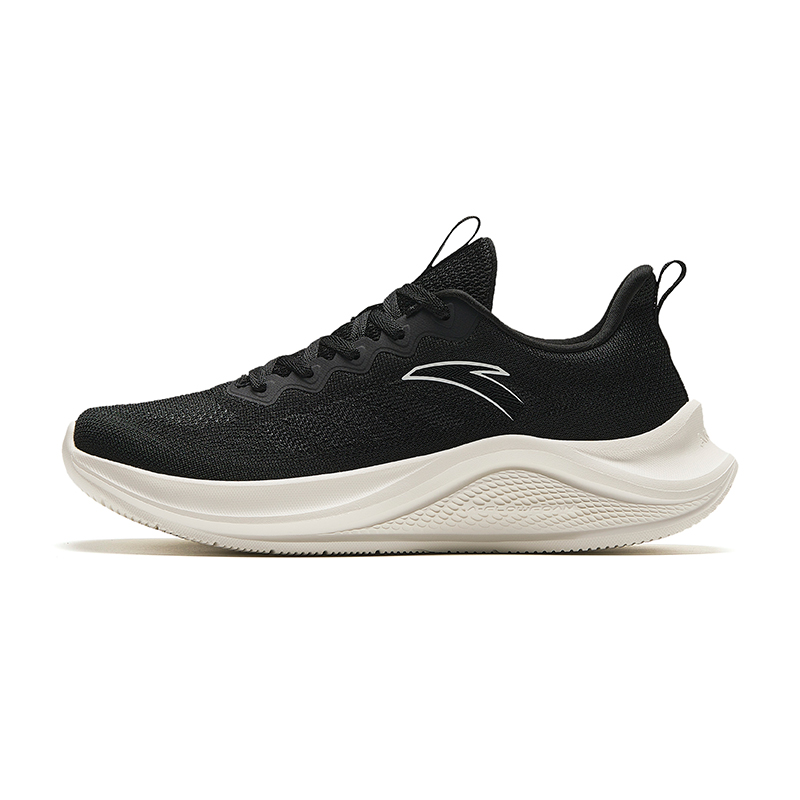 Anta Cushioning, Abrasion Resistant, Breathable, Lightweight Low Top Running Shoes Women's Black