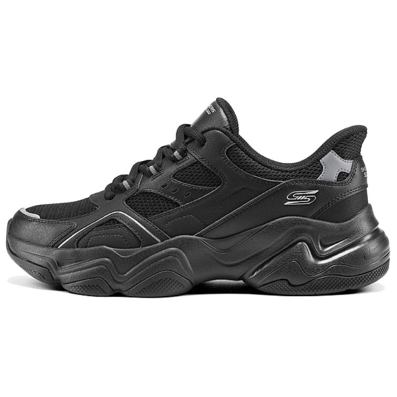 Skechers Slip ins Cushioning, Wear Resistant Chunky Sneakers Men's Black