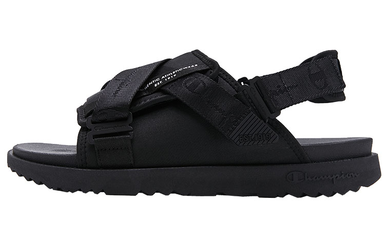 Champion Campus Format Sandal Beach Sandals Unisex Black