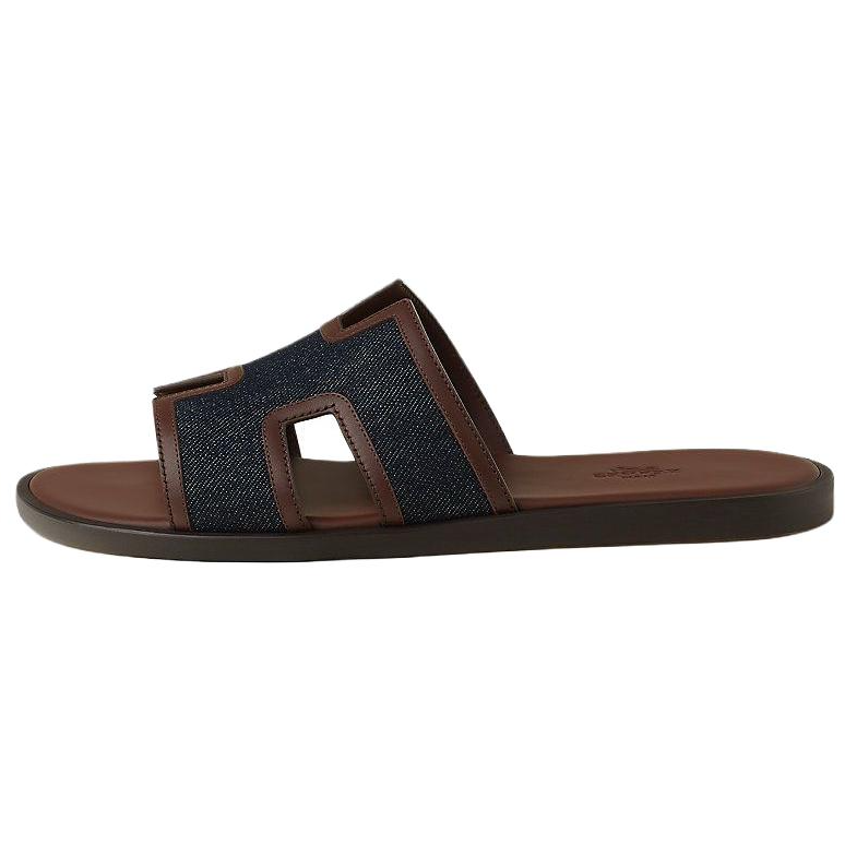 HERMES Izmir Slip Resistant Slide Slippers Men's Brown