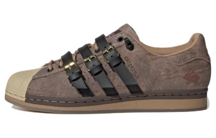 Adidas Originals Melting Sadness X Adidas Originals Originals Superstar Karoro Hole 'Brown Black Creamyellow'