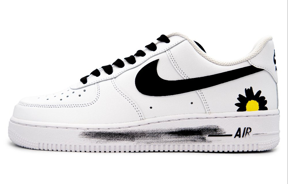 Nike Air Force 1 G-Small Daisy Non-slip Lightweight Low-Top Skateboard Shoes Unisex Black White