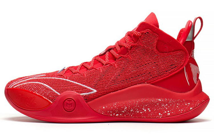 LiNing CJ 1 CJ 1 Cushioning, Slip Resistant, Abrasion Resistant, Coverage, Support Mid Top Basketball Shoes Flame Red
