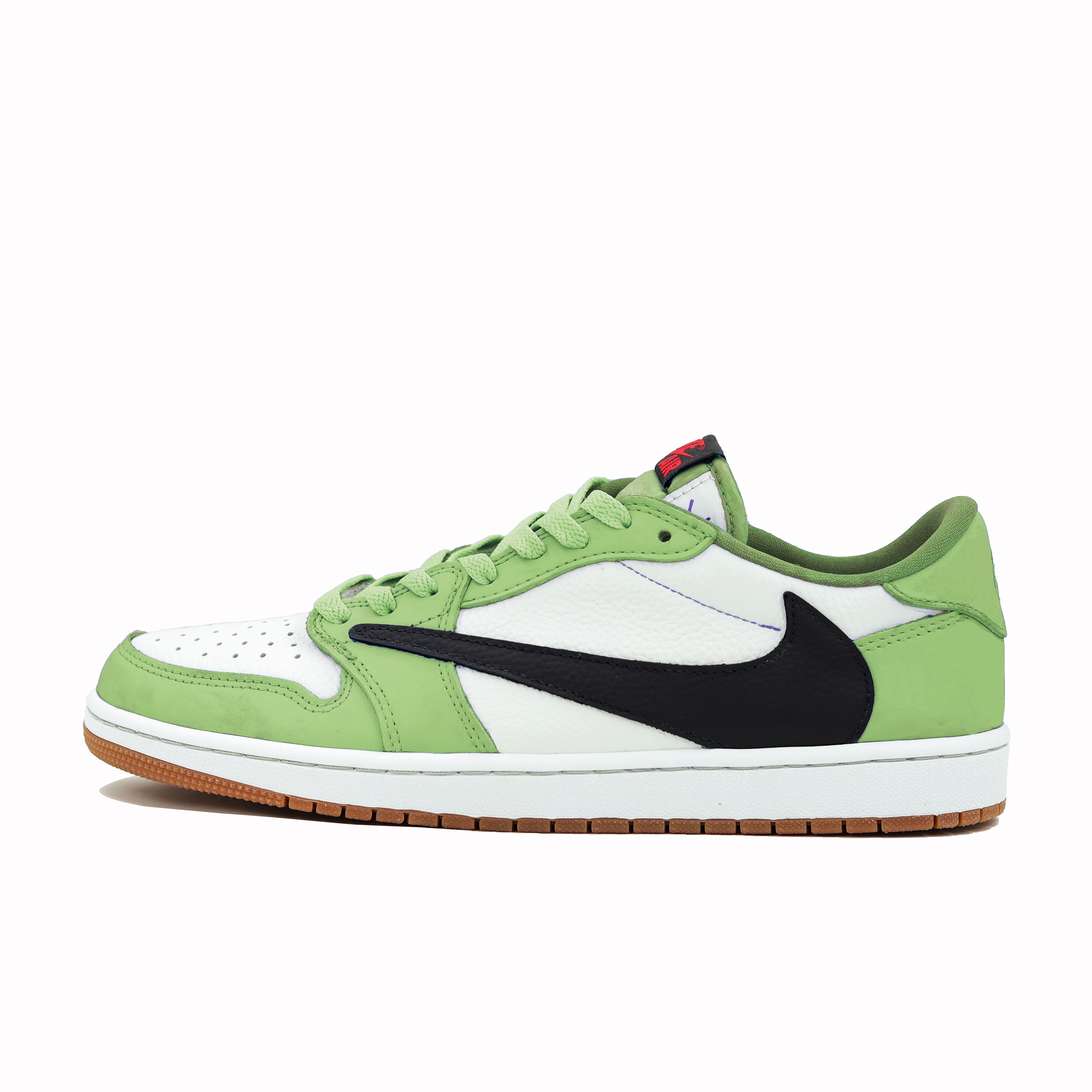 Travis Scott x Jordan Cushioning Anti-Slip And Wear-Resistant Low-Top Vintage Basketball Shoes Women's Green