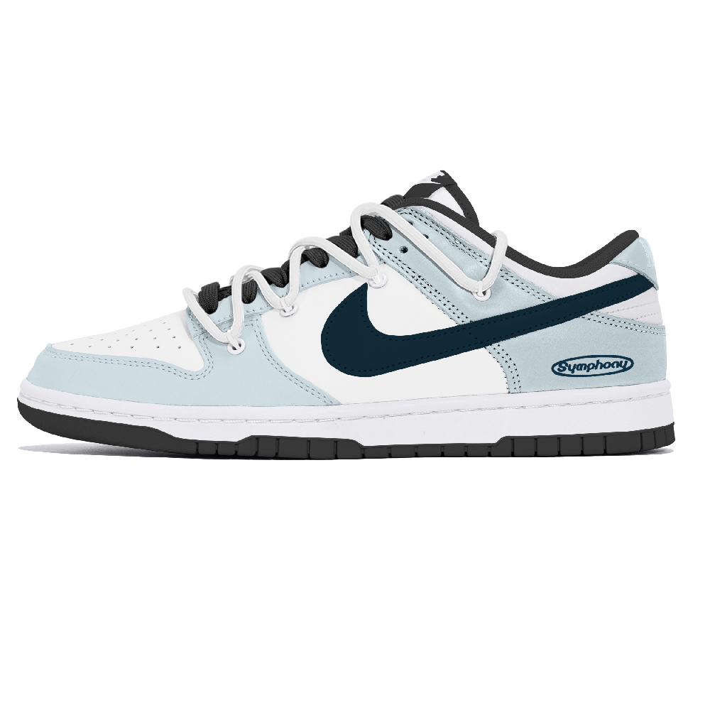 Nike Dunk Lemon Joy Abrasion Resistant Low Top Skateboard Shoes Unisex Blue