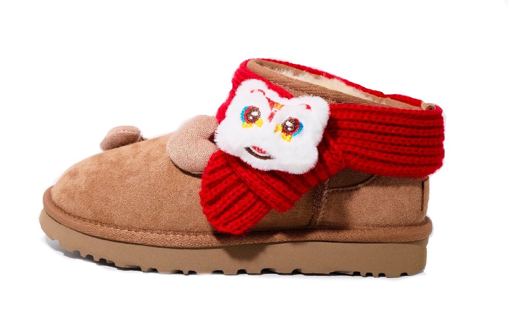 UGG CLASSIC ULTRA MINI Ankle-Length Snow Boots Women's Chestnut