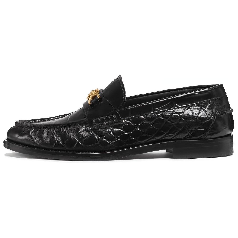 VERSACE Medusa '95 Crocodile-embossed Loafers