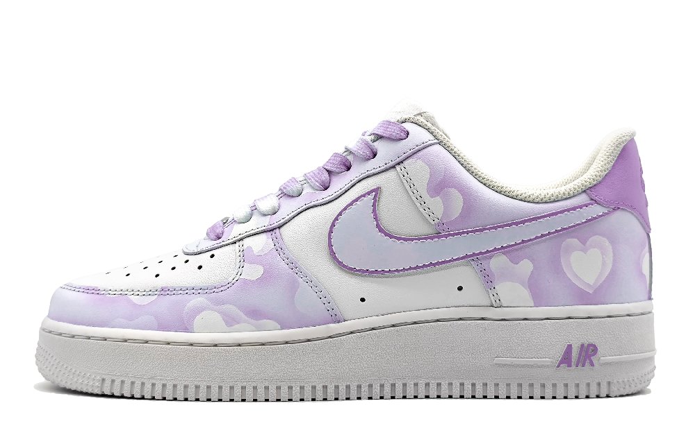 Nike Air Force 1 Low Low-Top Skateboard Shoes Light GS Light Purple