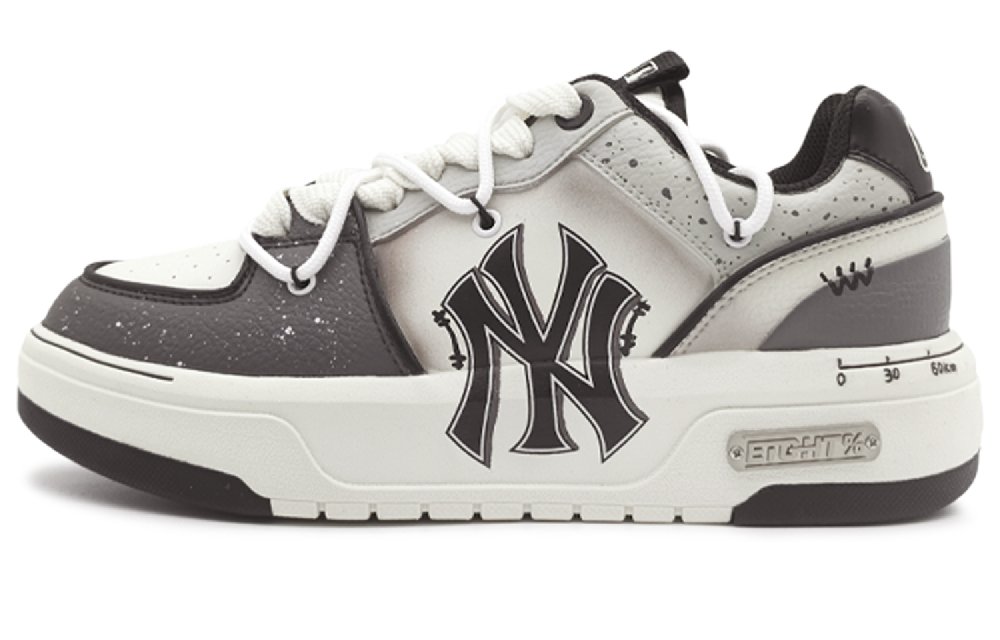 MLB Chunky Liner Low-Top Skateboard Shoes Unisex Gray White