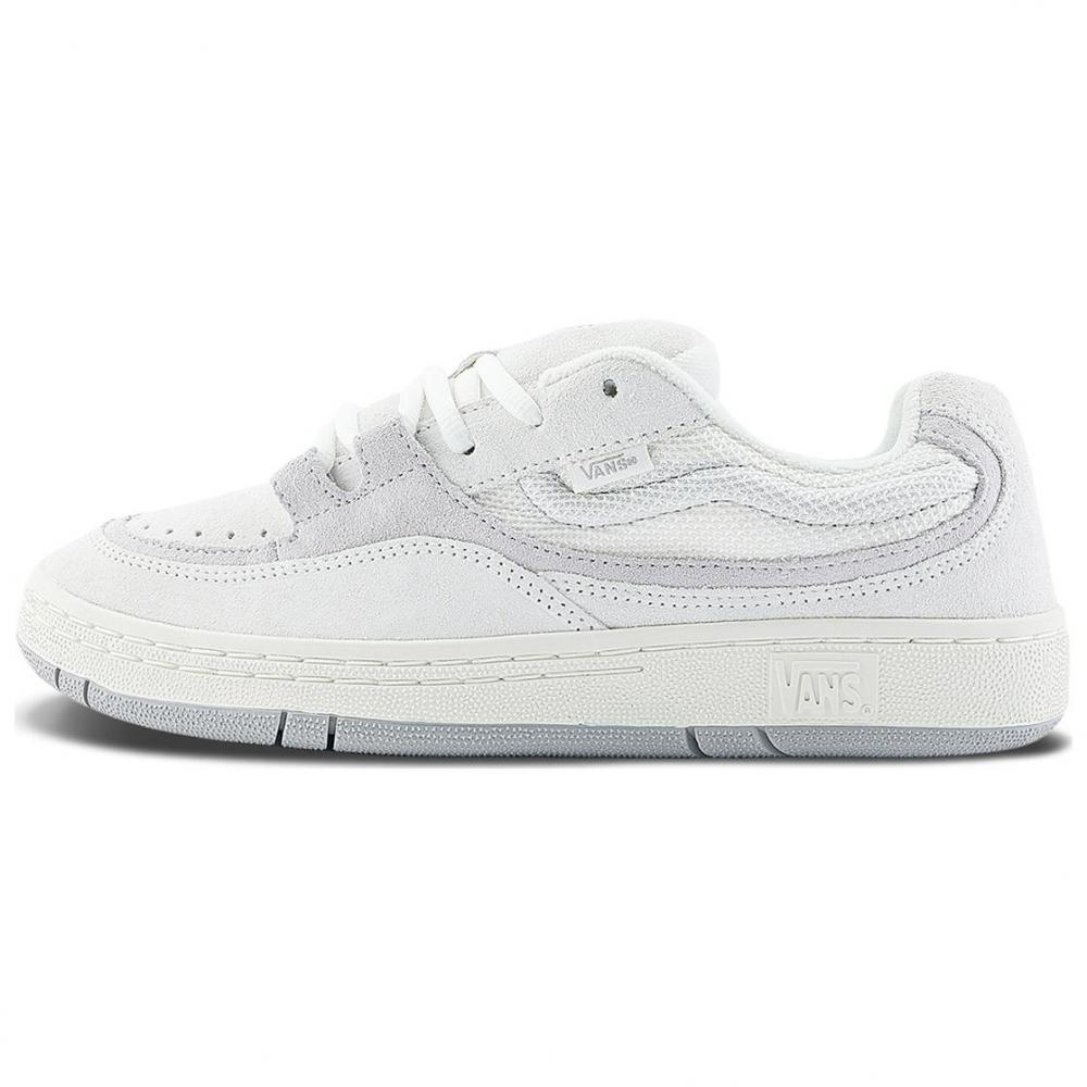 Vans SPEED LS Anti-Slip Wear-Resistant Low-Top Skateboard Shoes Unisex Gray White