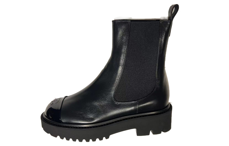CHANEL Chelsea Boots Women's Black