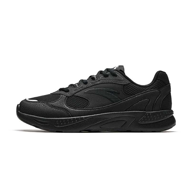 Anta Anti Slip Wear Resistant Low Top Casual Shoes Women's Basic Black