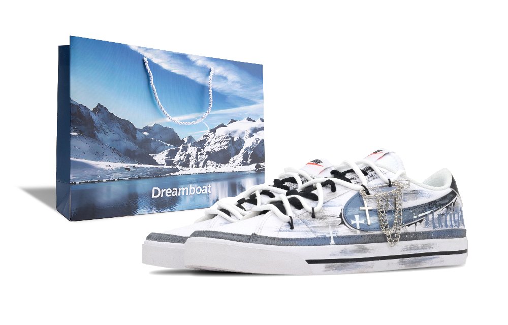 Nike Court Legacy Low top Skateboard Shoes Men's White