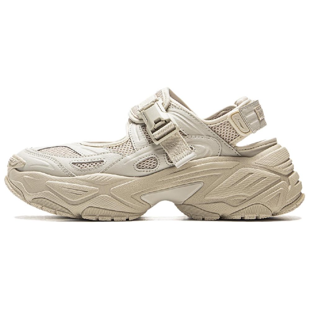 LiNing Red Sugar 2 Slip Resistant, Abrasion Resistant, Breathable Low Top Casual Shoes Women's Beige