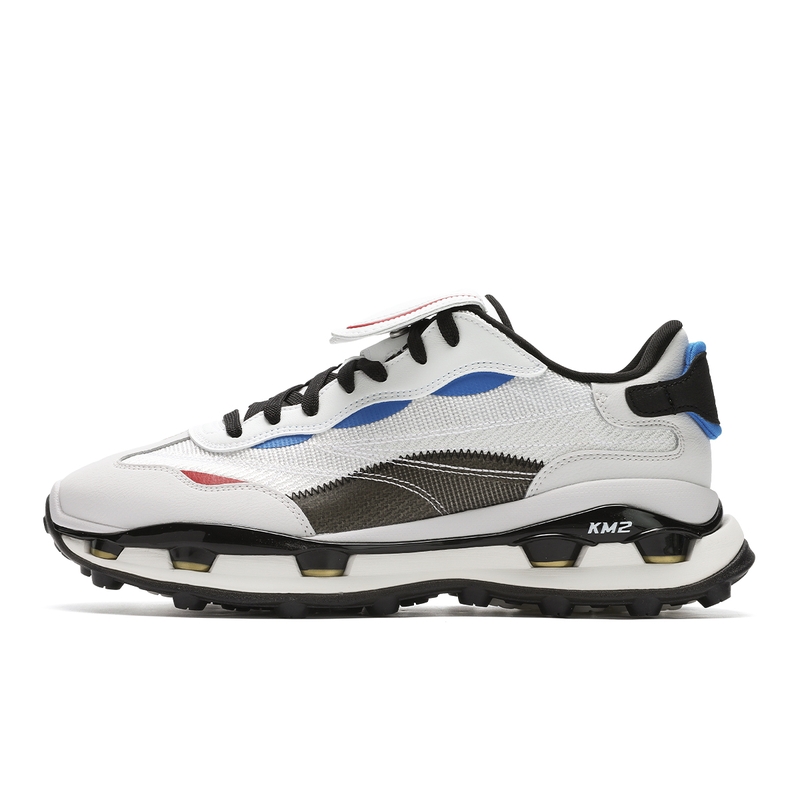 FILA KM2 Low-Top Casual Shoes Men's White Gray