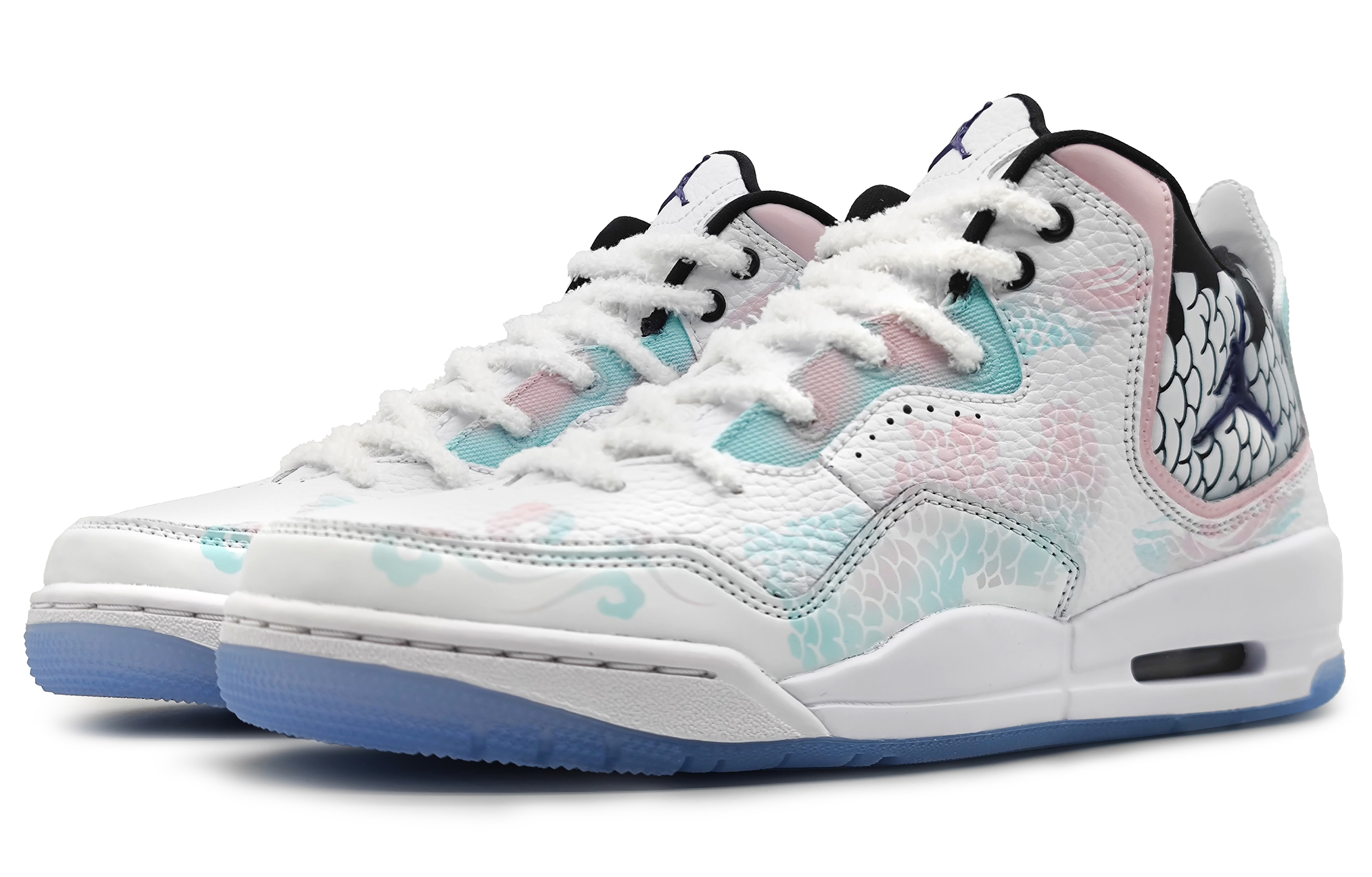 Jordan Courtside 23 Mid Top Vintage Basketball Shoes Men's Pink Cyan купить в интернет-магазине Yoocart с быстрой доставкой по России.