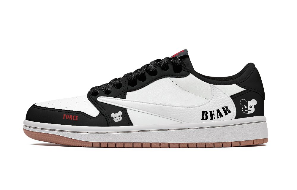 Jordan Air Jordan 1 Vintage Basketball Shoes Unisex Low top Black