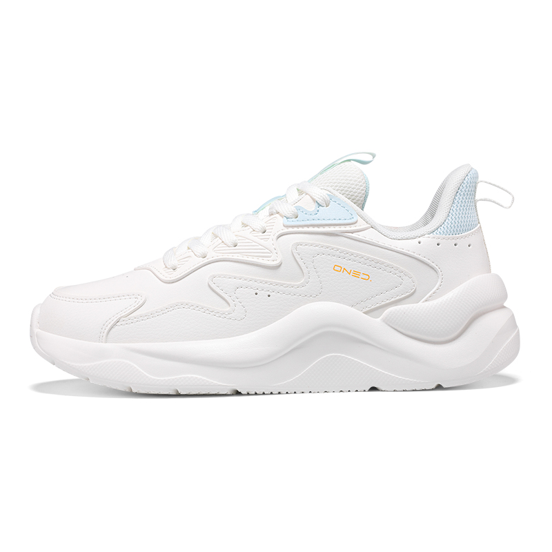 361° Cushioned Slip-Resistant Low-Top Casual Shoes Women's White Blue