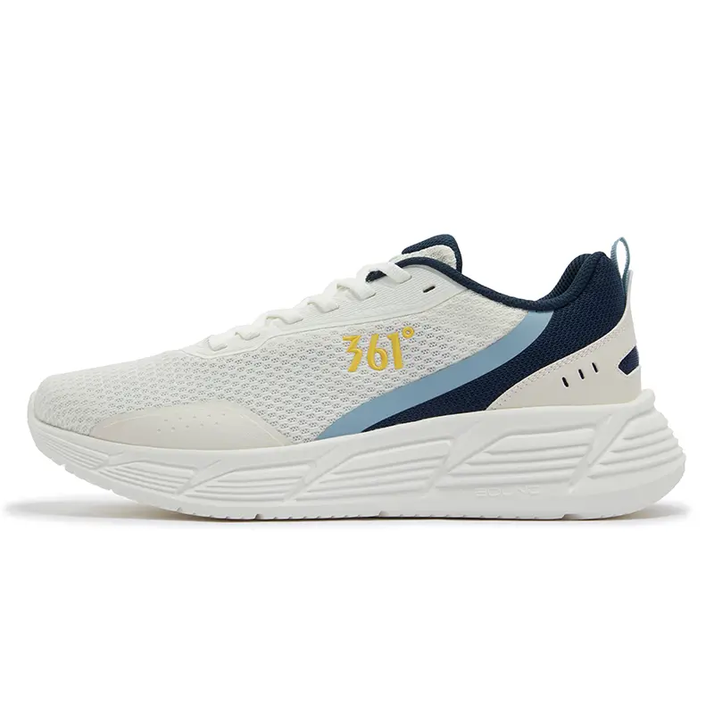 361° Abrasion Resistant Shock Absorbers Low Top Casual Running Shoes Men's White