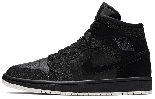 JORDAN 1 Mid Glitter Black Women's