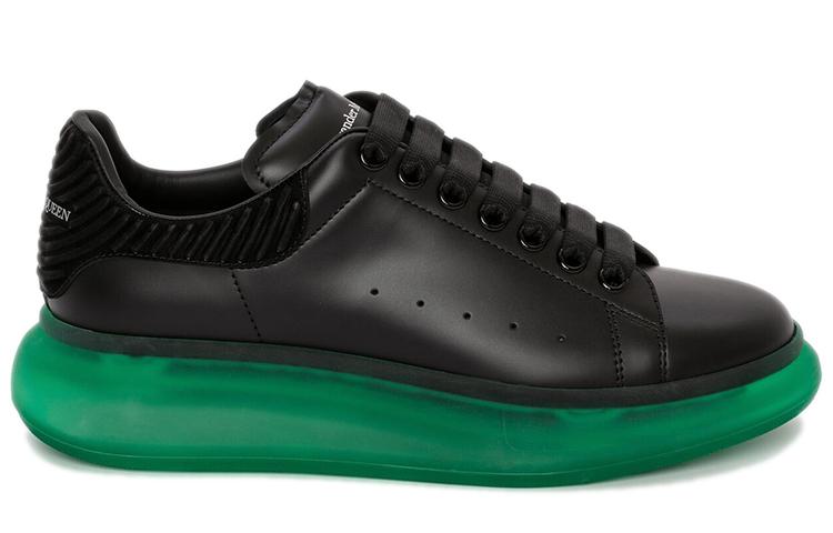Alexander McQueen Skateboard Shoes Men's Black Green