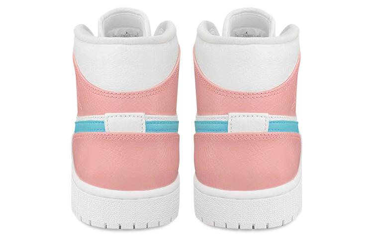 Jordan Air Jordan 1 Anti-Slip Wear-Resistant High-Top Vintage Basketball Shoes Men's Blue Pink купить в интернет-магазине Yoocart с быстрой доставкой по России.