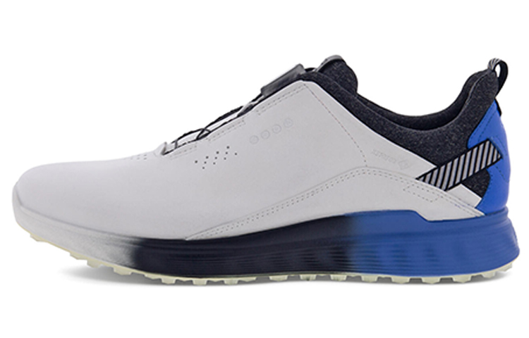 Ecco S-Three Low-Top Golf Shoes Men's White Blue
