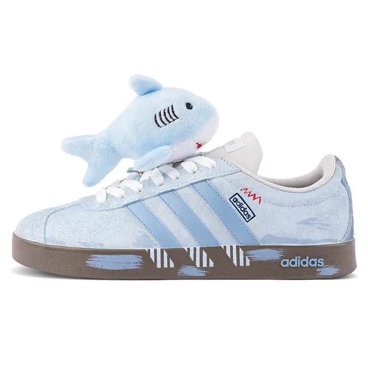 Adidas VL COURT 2.0 Cushioning, Wear Resistant Low top Skateboard Shoes Unisex Blue