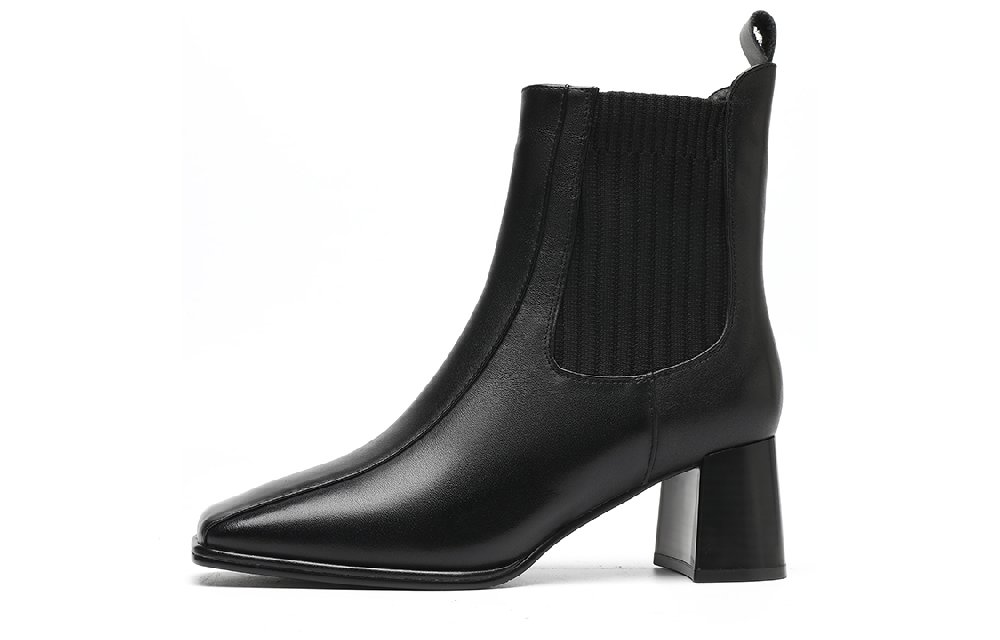 EBLAN Short Chelsea Boots Women's Black