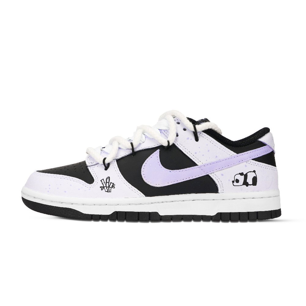Nike Dunk Black White, Dai Tuan Cheun Chun Abrasion Resistant Low Top Skateboard Shoes Unisex Purple White